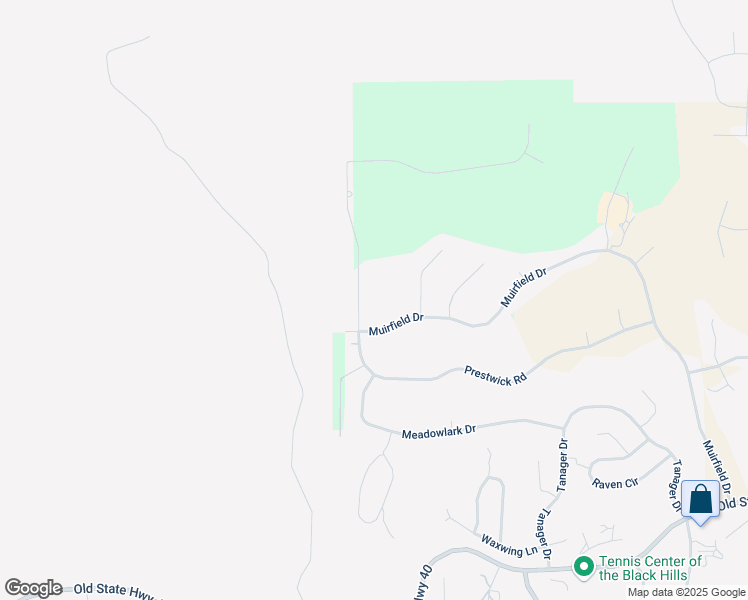 map of restaurants, bars, coffee shops, grocery stores, and more near 6808 Prestwick Road in Rapid City