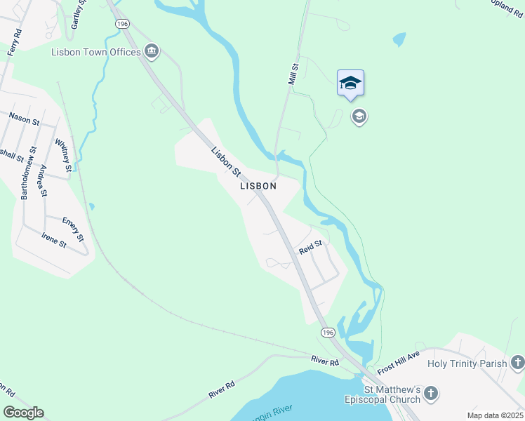 map of restaurants, bars, coffee shops, grocery stores, and more near 375 Lisbon Street in Lisbon