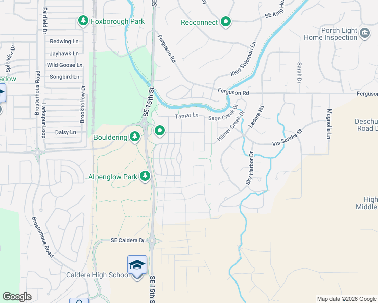map of restaurants, bars, coffee shops, grocery stores, and more near 61072 Manhae Loop in Bend