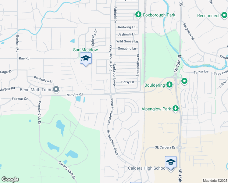 map of restaurants, bars, coffee shops, grocery stores, and more near 61093 Larkspur Loop in Bend
