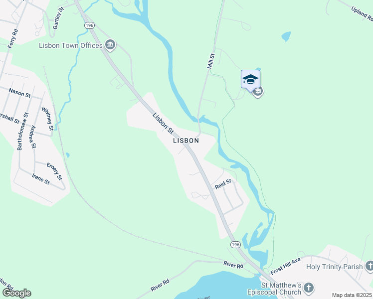 map of restaurants, bars, coffee shops, grocery stores, and more near 375 Lisbon Street in Lisbon