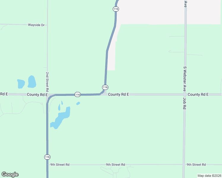map of restaurants, bars, coffee shops, grocery stores, and more near 2284 Waukau Road in Omro
