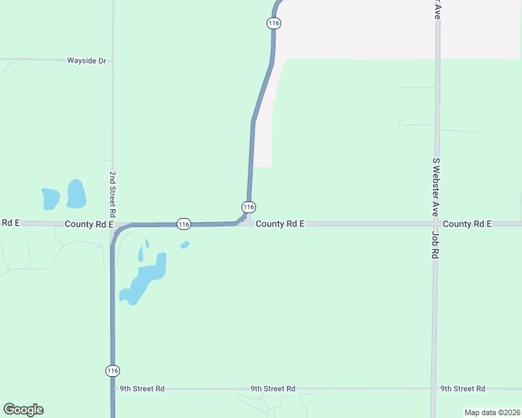 map of restaurants, bars, coffee shops, grocery stores, and more near 2284 Waukau Road in Omro