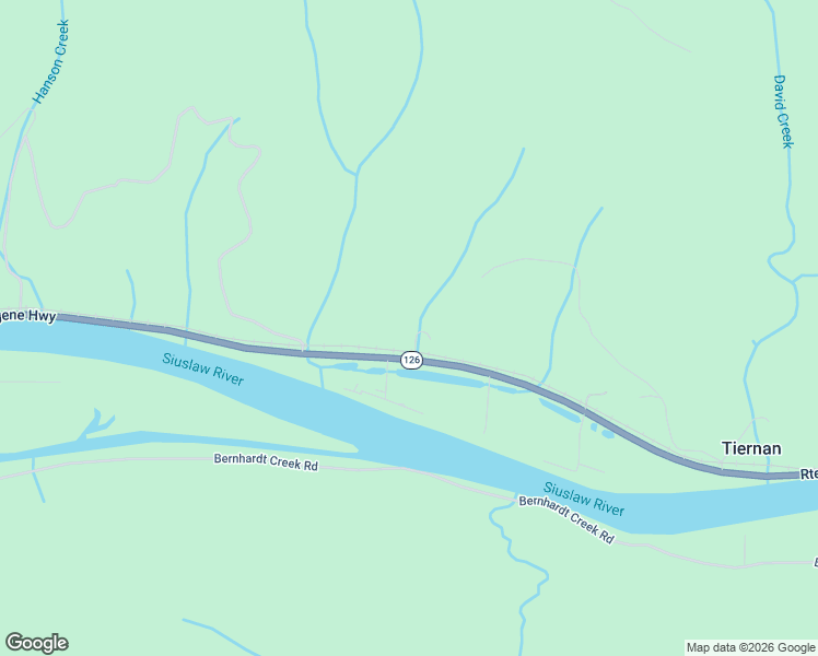 map of restaurants, bars, coffee shops, grocery stores, and more near 9172 Florence-Eugene Highway in Mapleton