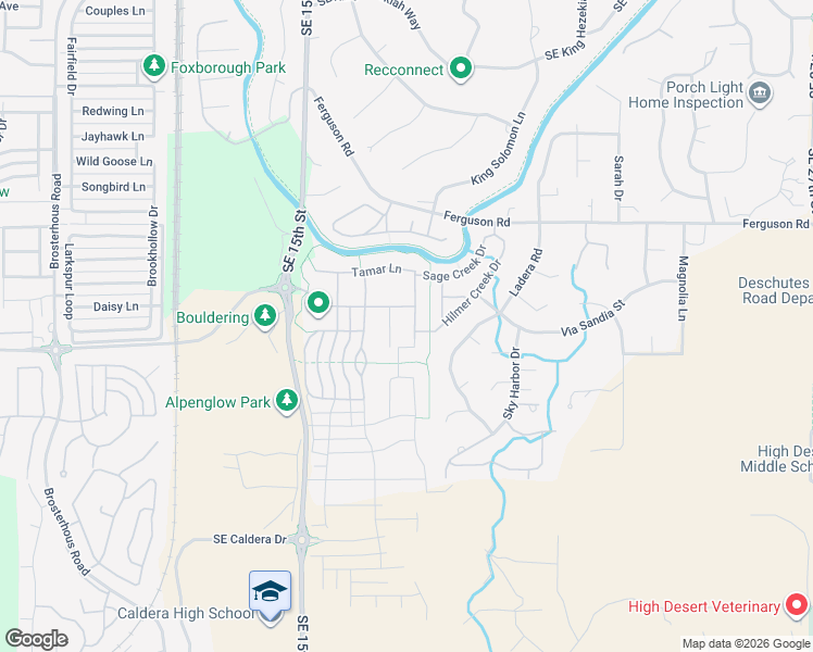 map of restaurants, bars, coffee shops, grocery stores, and more near 61121 Manhae Loop in Bend