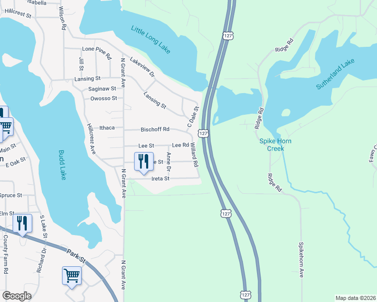 map of restaurants, bars, coffee shops, grocery stores, and more near 3262 Dale Street in Harrison