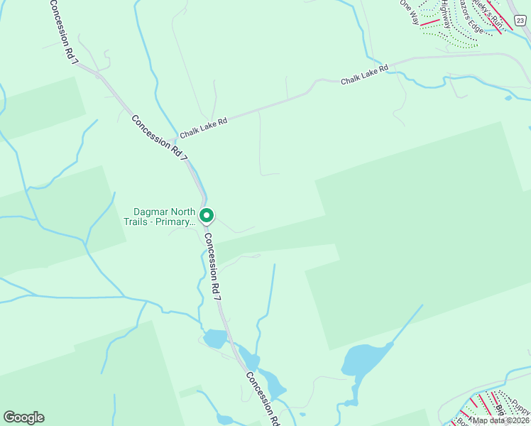 map of restaurants, bars, coffee shops, grocery stores, and more near 1721-1999 Concession Road 7 in Goodwood