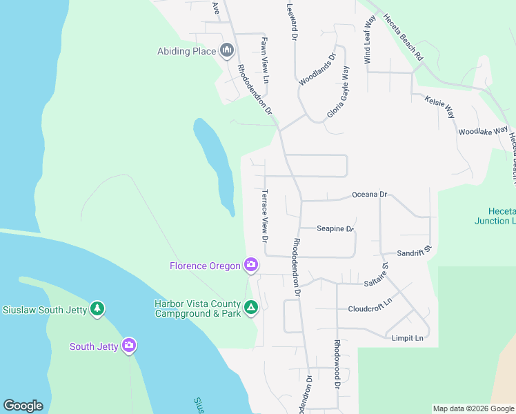 map of restaurants, bars, coffee shops, grocery stores, and more near 87836 Terrace View Drive in Florence