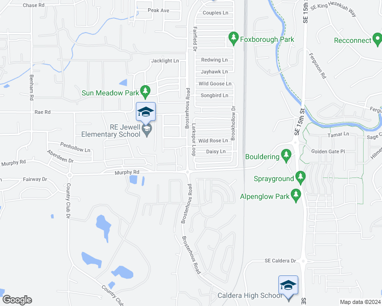 map of restaurants, bars, coffee shops, grocery stores, and more near 61117 Larkspur Loop in Bend