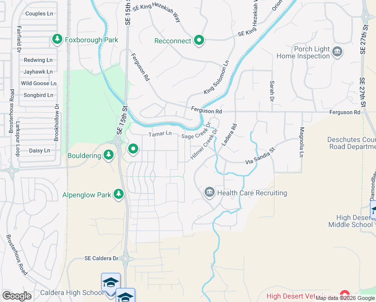 map of restaurants, bars, coffee shops, grocery stores, and more near 61145 Ridge Falls Place in Bend