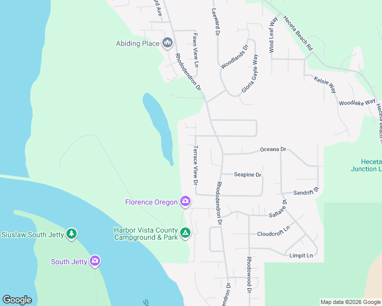 map of restaurants, bars, coffee shops, grocery stores, and more near 87836 Terrace View Drive in Florence