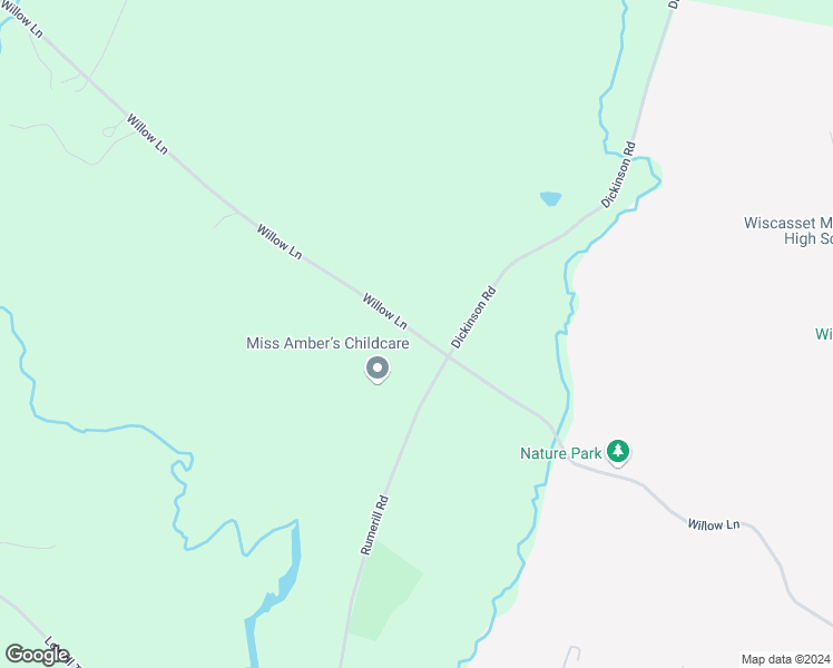map of restaurants, bars, coffee shops, grocery stores, and more near Willow Lane in Wiscasset