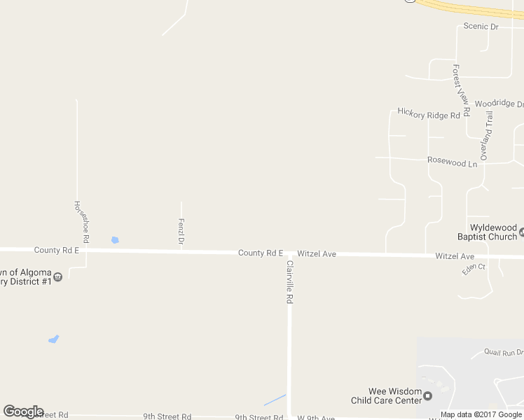 map of restaurants, bars, coffee shops, grocery stores, and more near 4512 County Road East in Oshkosh