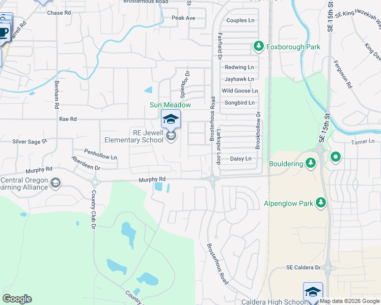 map of restaurants, bars, coffee shops, grocery stores, and more near 61150 Cone Flower Street in Bend