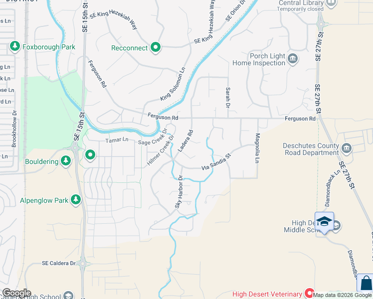 map of restaurants, bars, coffee shops, grocery stores, and more near 20980 Via Bonita Court in Bend