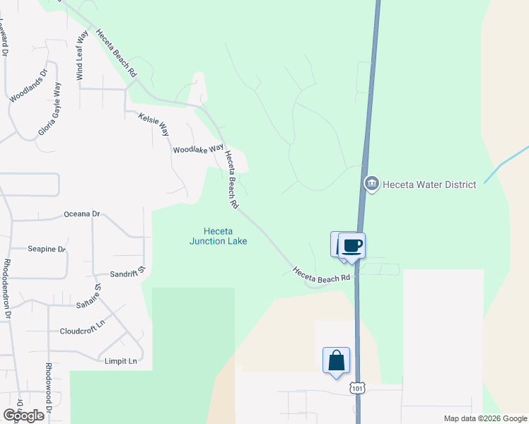 map of restaurants, bars, coffee shops, grocery stores, and more near 5159 Heceta Beach Rd in Florence
