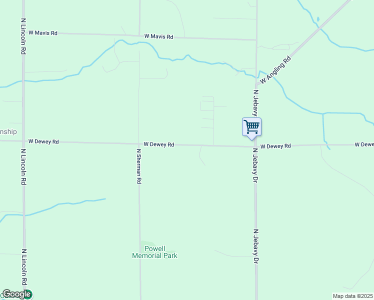 map of restaurants, bars, coffee shops, grocery stores, and more near 5819 West Dewey Road in Ludington