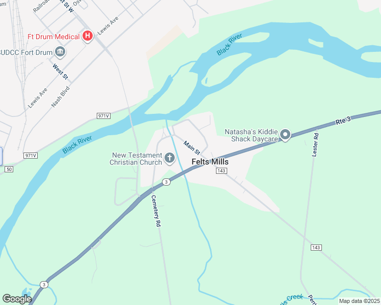 map of restaurants, bars, coffee shops, grocery stores, and more near 30743 New York 3 in Felts Mills