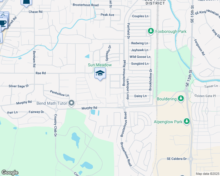 map of restaurants, bars, coffee shops, grocery stores, and more near Cone Flower Street in Bend