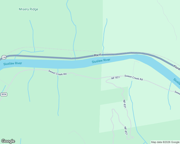 map of restaurants, bars, coffee shops, grocery stores, and more near 10093 Sweet Creek Road in Mapleton