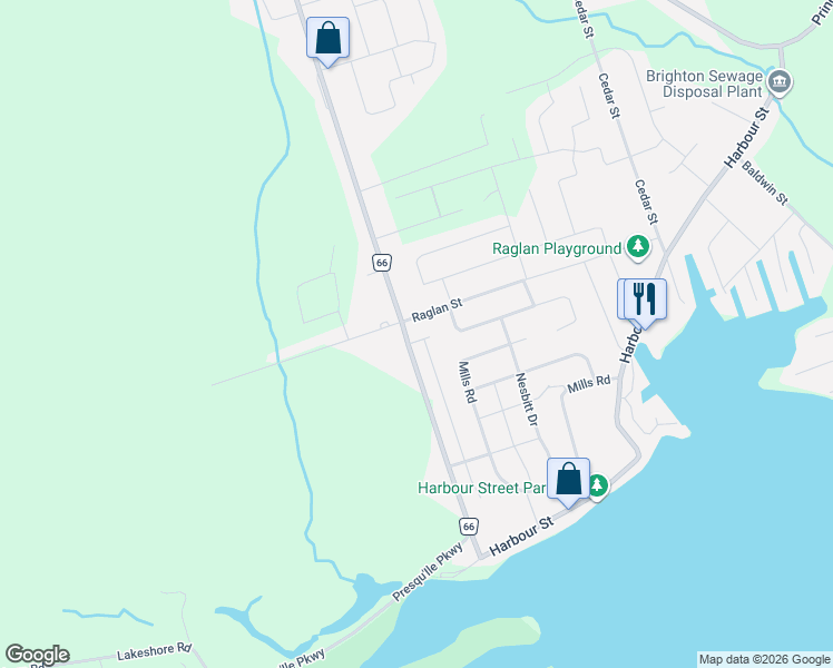 map of restaurants, bars, coffee shops, grocery stores, and more near 1 Cooper Court in Brighton
