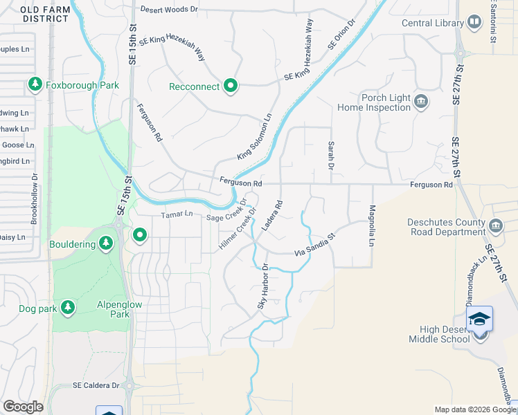 map of restaurants, bars, coffee shops, grocery stores, and more near 20945 Sage Creek Drive in Bend