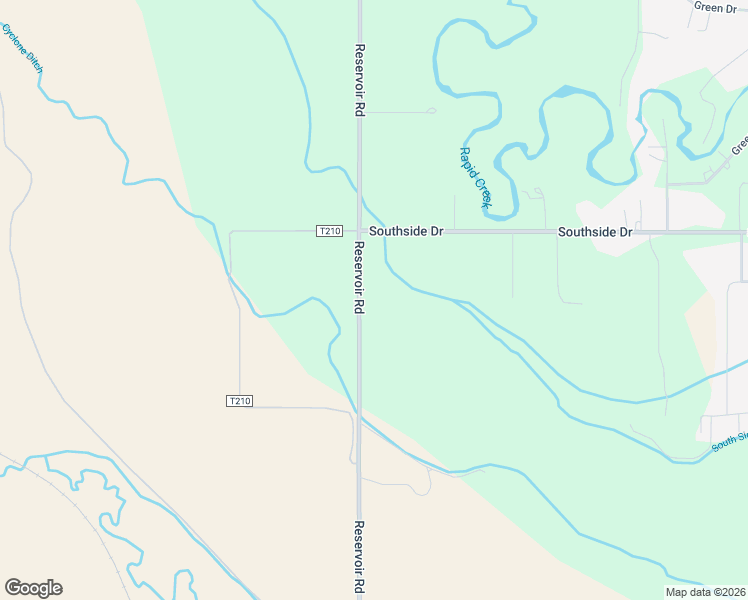 map of restaurants, bars, coffee shops, grocery stores, and more near 6402 East 53rd Street in Rapid City