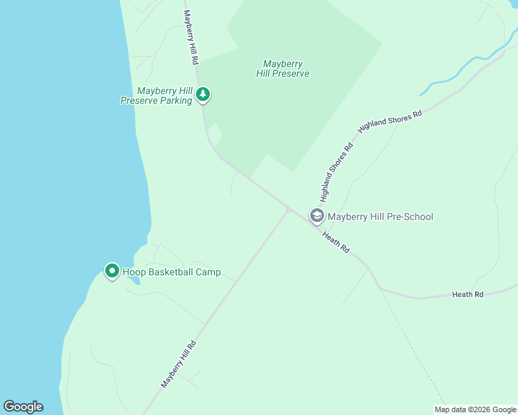 map of restaurants, bars, coffee shops, grocery stores, and more near 455 Mayberry Hill Road in Casco