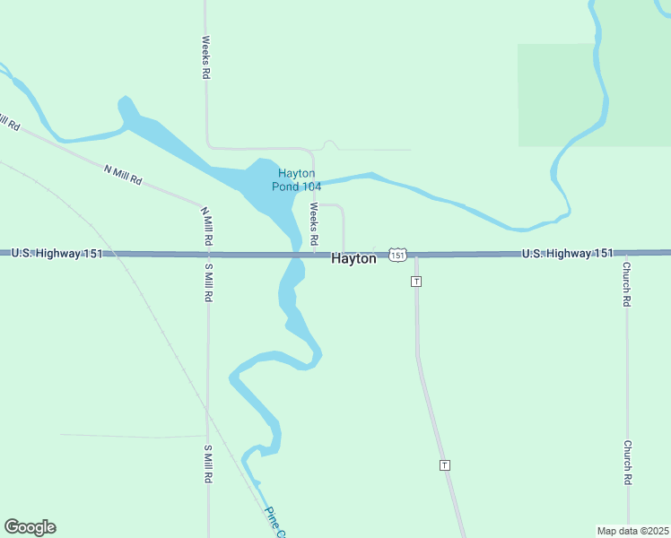 map of restaurants, bars, coffee shops, grocery stores, and more near W1577 U.S. 151 in Chilton