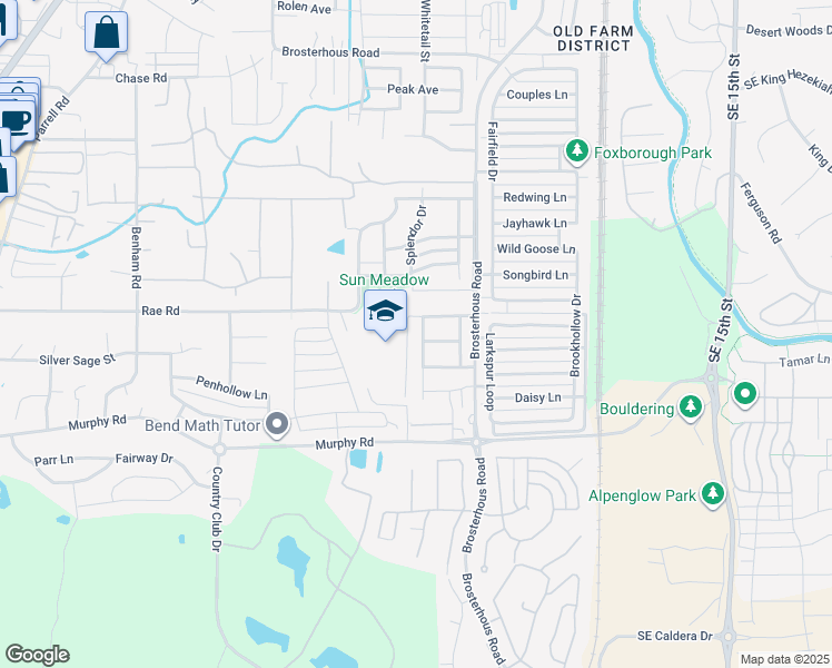 map of restaurants, bars, coffee shops, grocery stores, and more near 61187 Cone Flower Street in Bend