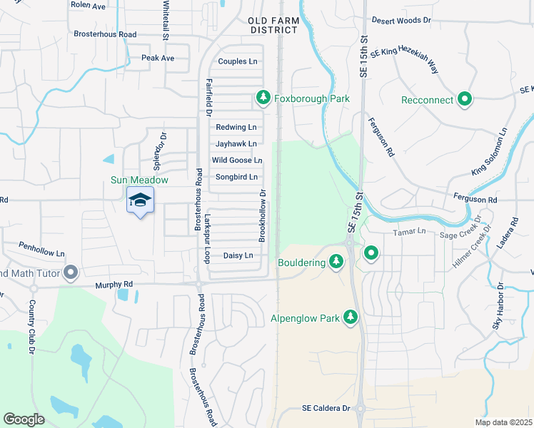 map of restaurants, bars, coffee shops, grocery stores, and more near 61170 Brookhollow Drive in Bend