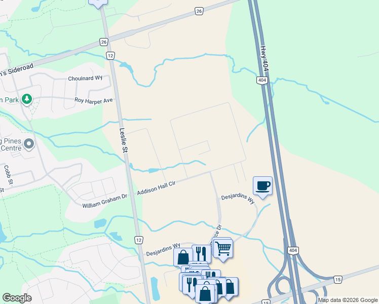 map of restaurants, bars, coffee shops, grocery stores, and more near 420 Addison Hall Circle in Aurora