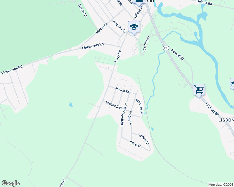 map of restaurants, bars, coffee shops, grocery stores, and more near 14 Osborn Street in Lisbon