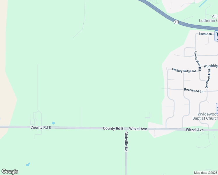 map of restaurants, bars, coffee shops, grocery stores, and more near 4512 County Road East in Oshkosh