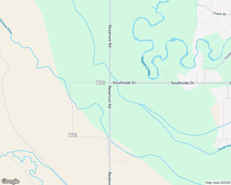 map of restaurants, bars, coffee shops, grocery stores, and more near 6402 East 53rd Street in Rapid City