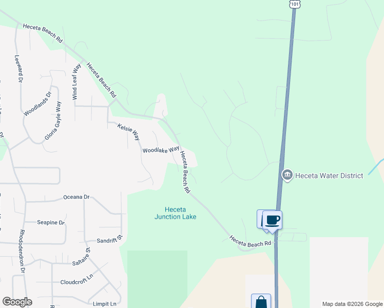 map of restaurants, bars, coffee shops, grocery stores, and more near 5091 Heceta Beach Road in Florence