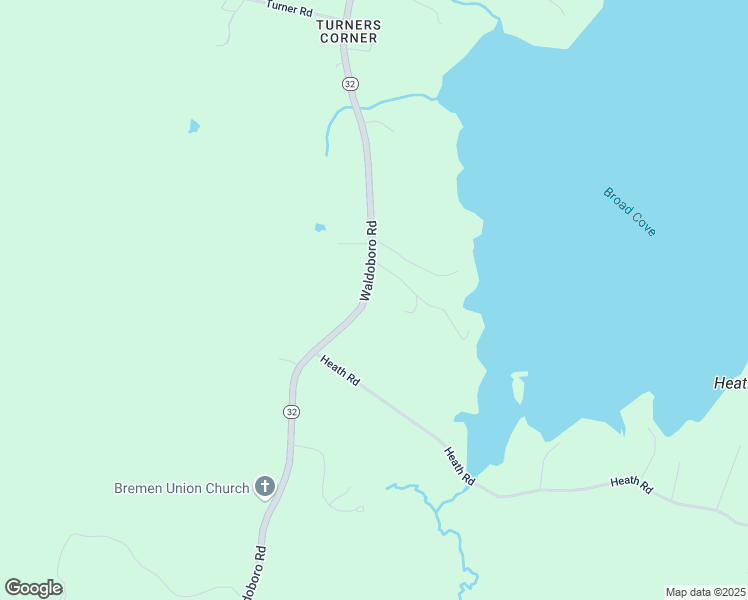 map of restaurants, bars, coffee shops, grocery stores, and more near 416 Waldoboro Road in Bremen