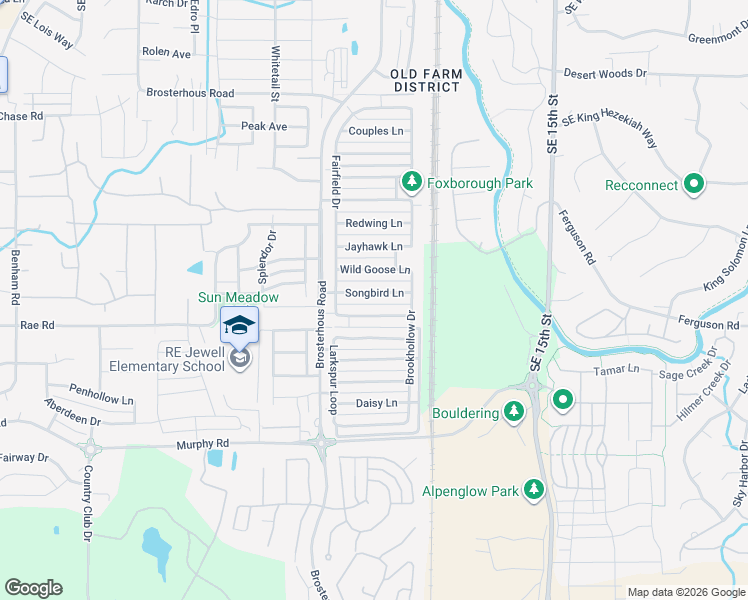 map of restaurants, bars, coffee shops, grocery stores, and more near 20641 Songbird Lane in Bend