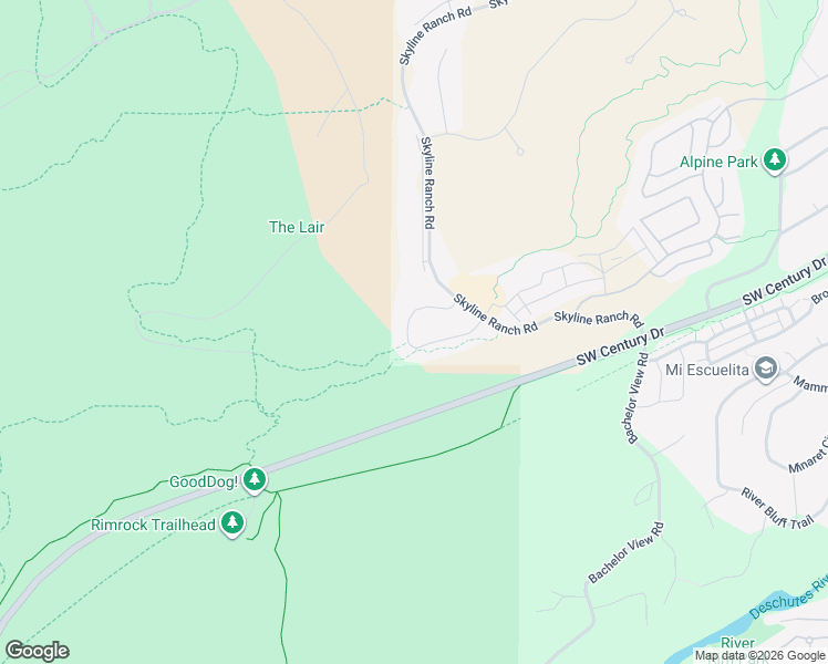 map of restaurants, bars, coffee shops, grocery stores, and more near 19170 Gateway Loop in Bend