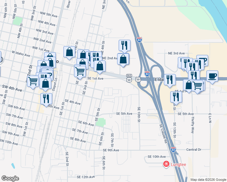 map of restaurants, bars, coffee shops, grocery stores, and more near 676 Mallard in Ontario