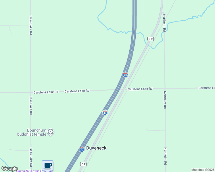 map of restaurants, bars, coffee shops, grocery stores, and more near 4716 Carstens Lake Road in Manitowoc
