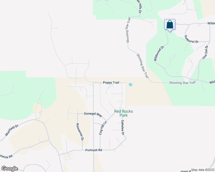 map of restaurants, bars, coffee shops, grocery stores, and more near 6203 Poppy Court in Rapid City