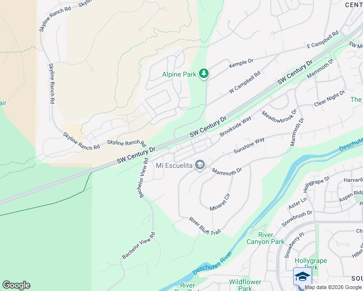 map of restaurants, bars, coffee shops, grocery stores, and more near 19350 South West Laurelhurst Way in Bend