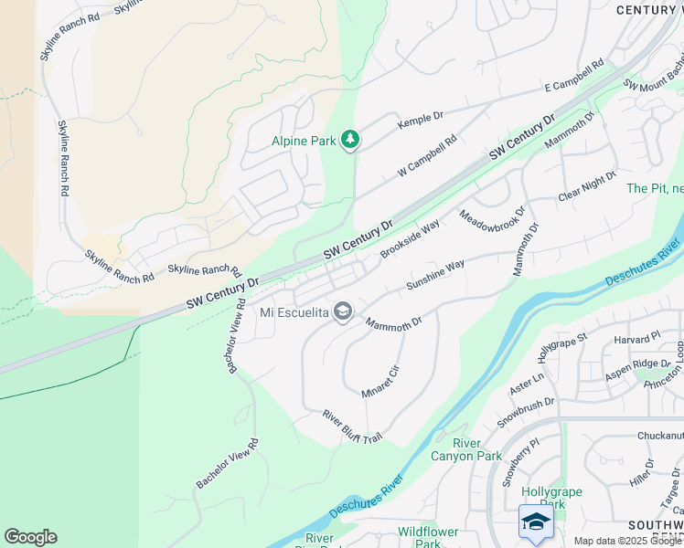 map of restaurants, bars, coffee shops, grocery stores, and more near 19381 South West Laurelhurst Way in Bend