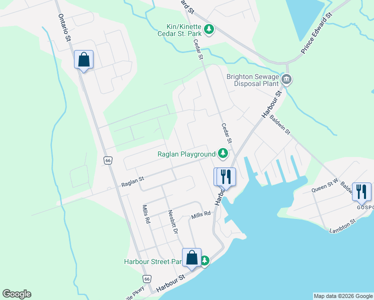 map of restaurants, bars, coffee shops, grocery stores, and more near 6 Cove Court in Brighton