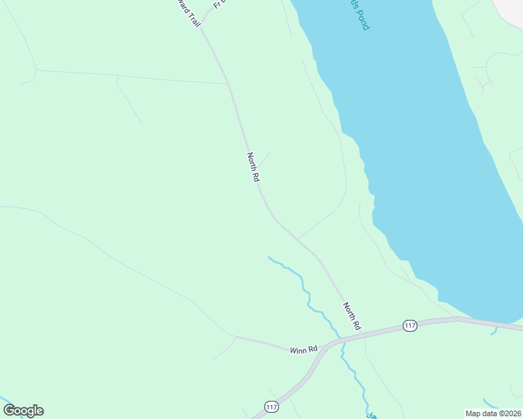 map of restaurants, bars, coffee shops, grocery stores, and more near 108 North Road in Bridgton