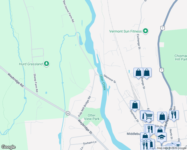 map of restaurants, bars, coffee shops, grocery stores, and more near 27 Morgan Horse Farm Road in Weybridge