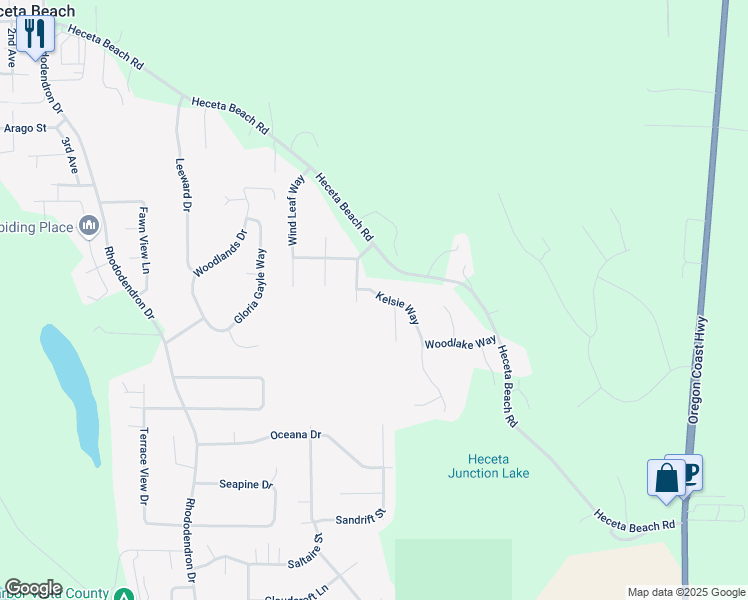 map of restaurants, bars, coffee shops, grocery stores, and more near 87993 Kelsie Way in Florence