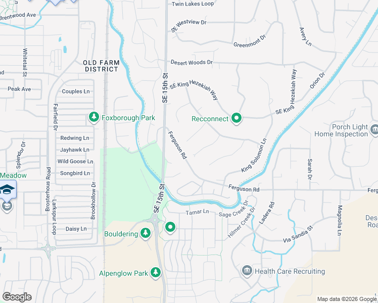 map of restaurants, bars, coffee shops, grocery stores, and more near 61278 King Saul Avenue in Bend