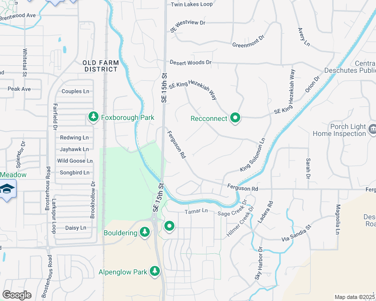 map of restaurants, bars, coffee shops, grocery stores, and more near 61278 King Saul Avenue in Bend